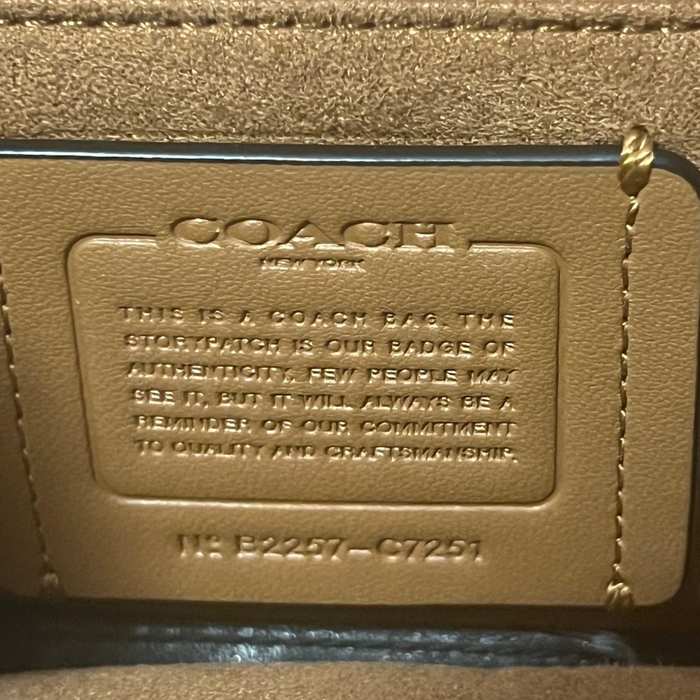 Coach Kleo backpack Signature coated canvas smooth leather and suede - Picture 11 of 11